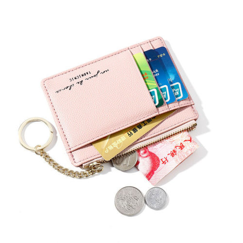 2022 ultra-thin keychain ins small new zipper ladies short Korean mini bank card card case