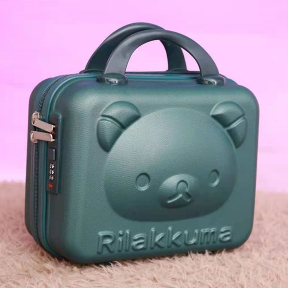 Hand luggage female 14-inch password box 16-inch lightweight suitcase high-value mini trumpet storage cosmetic box