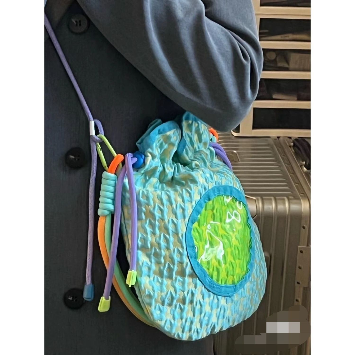 2022 new original poached egg girl messenger bag cute shoulder underarm bag niche design bag