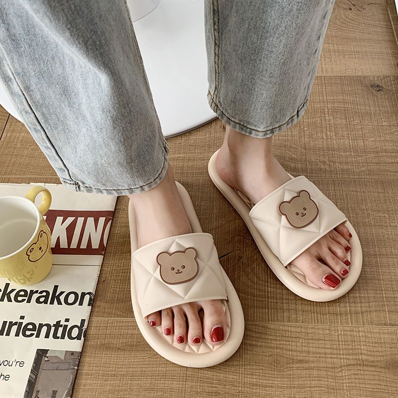 Buy one get one free slippers women go out ins summer indoor home bath bathroom non-slip mute soft bottom sandals