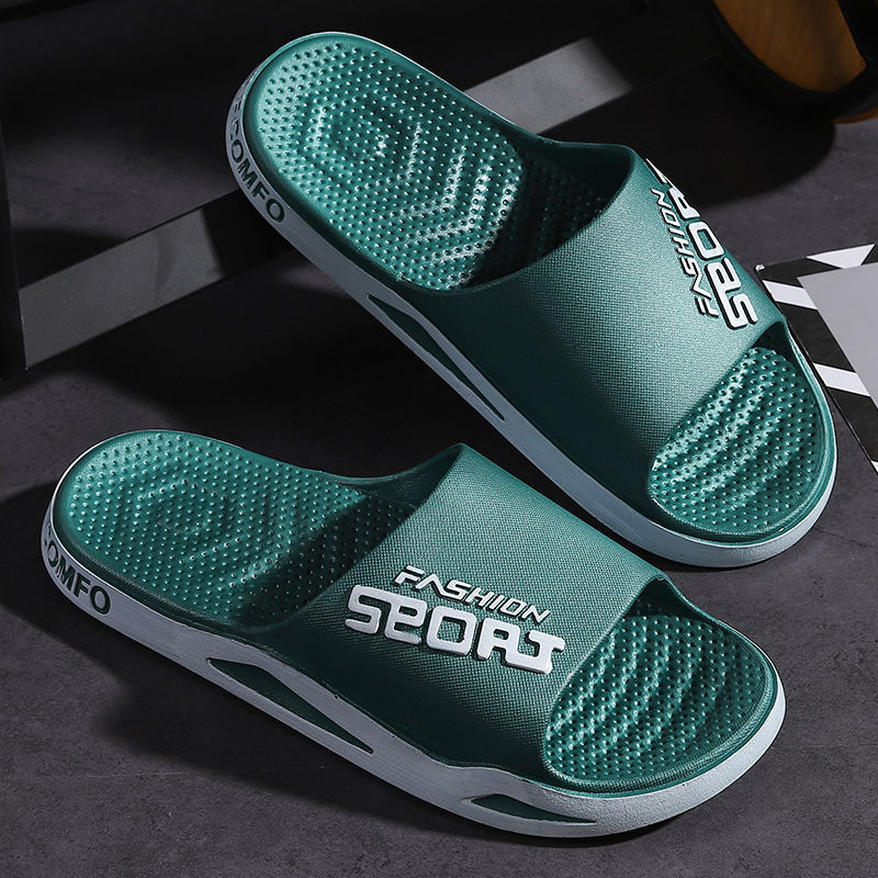 2022 New Men's Slippers Men's Summer Bathing Non-slip Home Slippers Couples Comfortable Sandals and Slippers Women