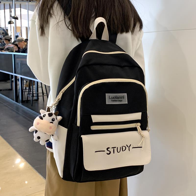 Schoolbag female Korean version backpack high school students junior high school students middle school students small campus backpack third to sixth grade