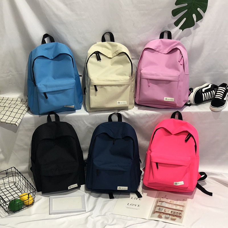 Schoolbag female Japanese simple and versatile campus backpack Korean version ins college style male student backpack casual female bag