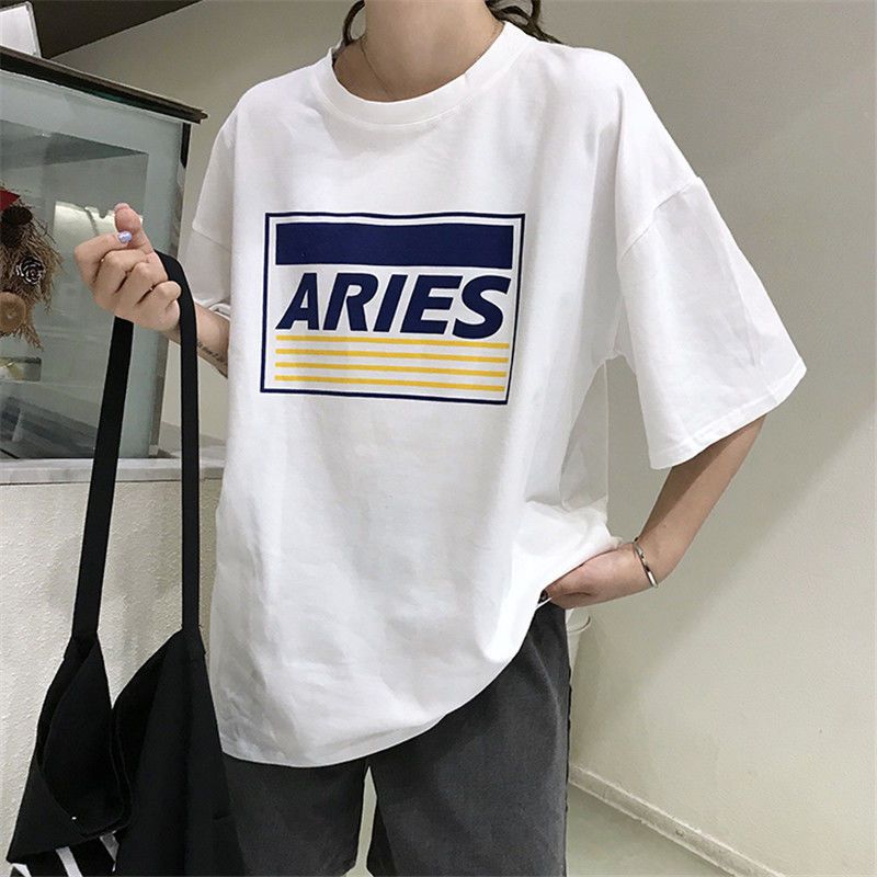 Large size women's short-sleeved t-shirt women's summer 300 jin loose Korean version student ulzzang Harajuku style wild ins top