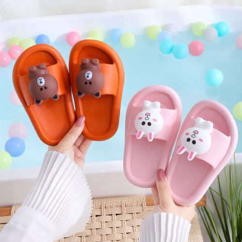 [Buy One Get One Free] Children's slippers summer boys and girls soft bottom three-dimensional cartoon cute non-slip baby sandals and slippers
