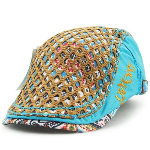 Summer Korean brand ladies peaked cap graffiti lace all-match hat women's cotton beret personality forward hat