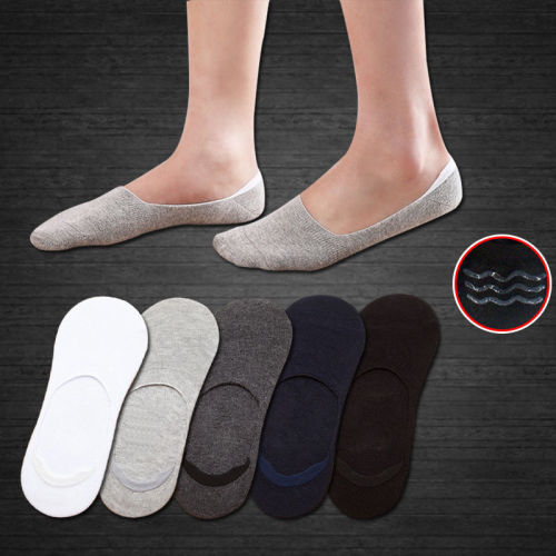 5/10 pairs of invisible socks men's summer thin boat socks men's student shallow socks solid color business cotton socks men's socks