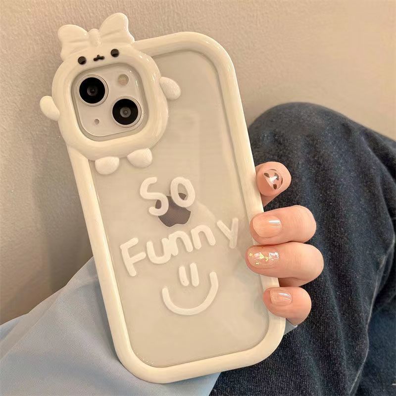 Little monster so funnyiPhone11/12 mobile phone case xr/transparent xs apple 13promax drop 7/8p