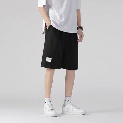 Shorts men's summer thin section straight loose ice silk quick-drying men's five points casual pants tide brand basketball sports pants
