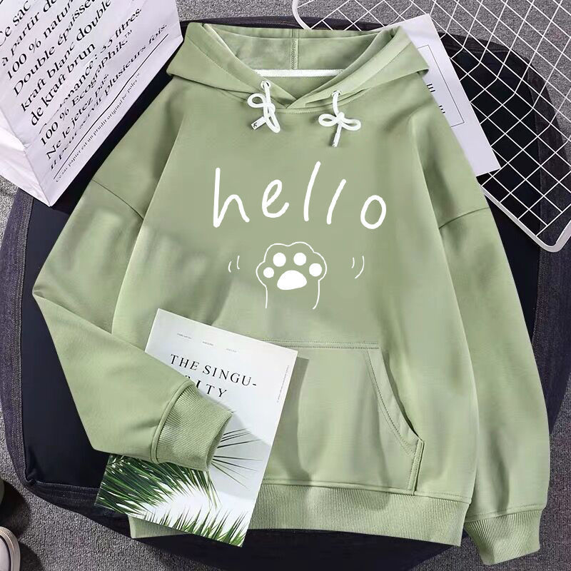 Sweater women's hooded 2022 new spring and autumn loose Korean version of the student jacket design sense niche all-match top trend