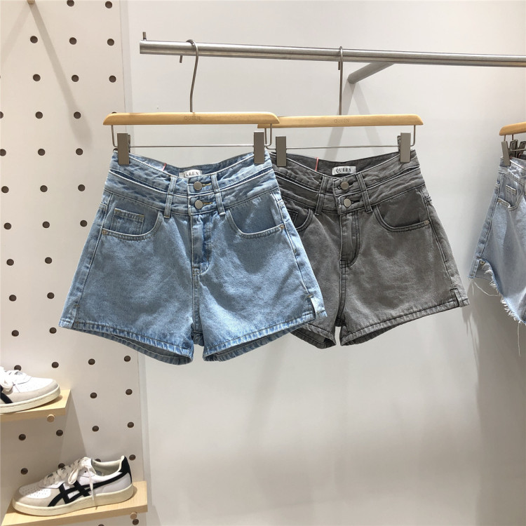 Original price 65.72! 【QUEEN1】Fashionable all-match denim shorts with waistband 350# OZQ