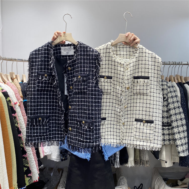 New in autumn! [CAMELLIA] Temperament small fragrance vest 9925# HJY