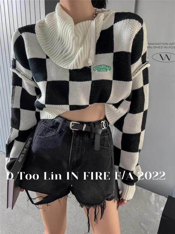 New in early autumn!【DTOO.LIN】Fashionable slim and comfortable denim shorts (with belt) HY08A# OZQ