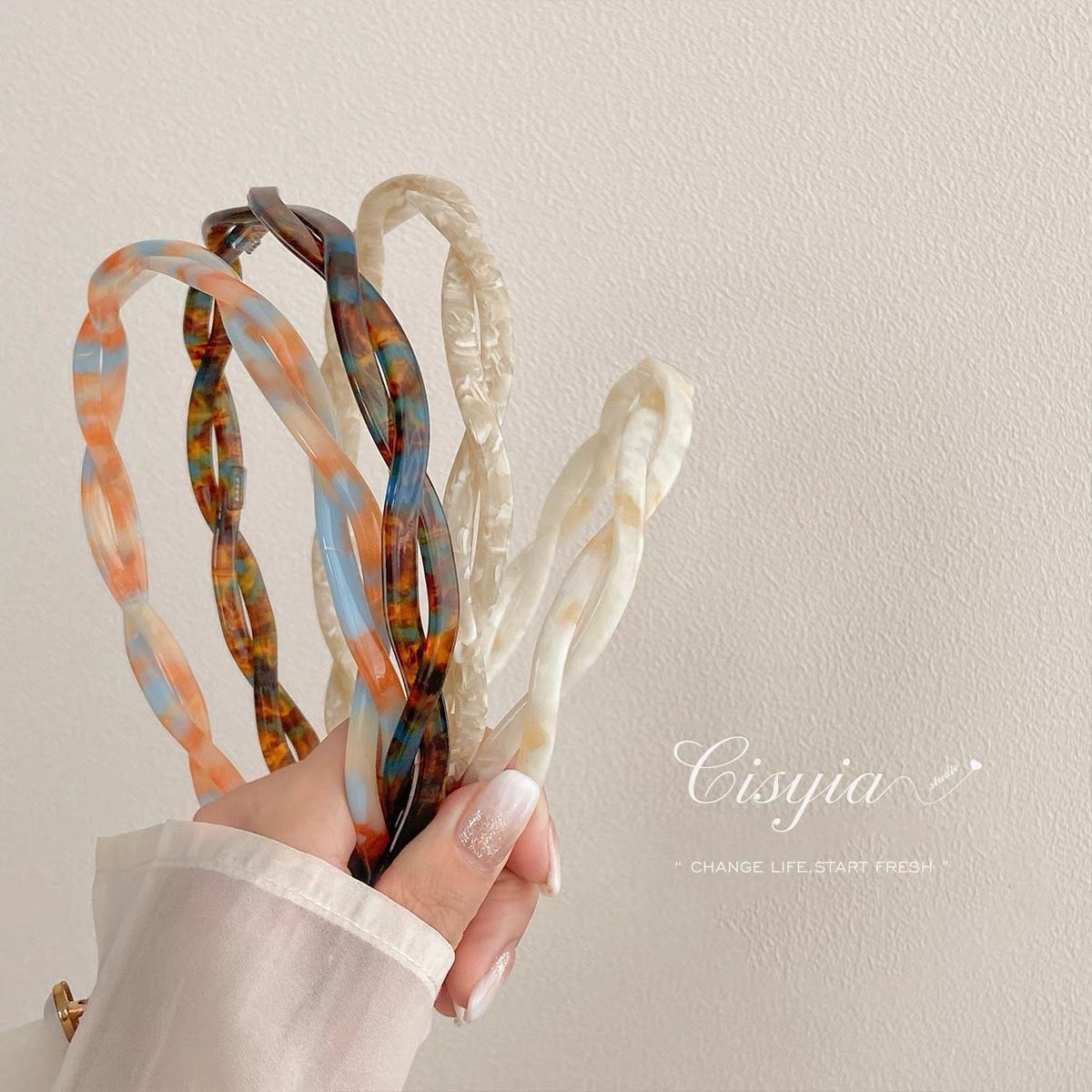 CISYIA net red hair bundle hair clip headband female summer forest headwear fairy beauty high-end headband 2022 new