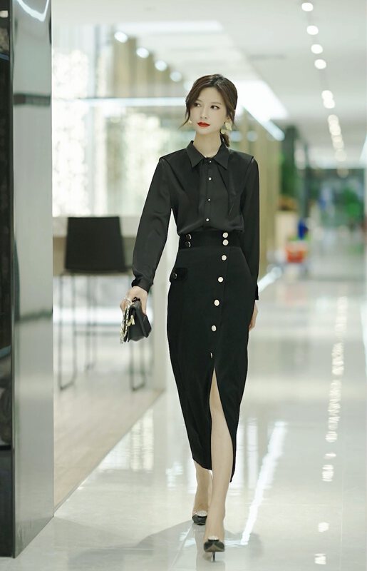 Autumn models are new! [Art. Samari] Korean version of the fashion simple skirt 6500# JJ
