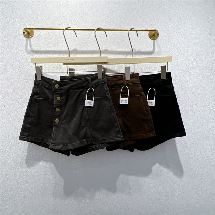 New in autumn! [Xiaoyanjia] High waist and thin all-match denim shorts 1130# XYJ