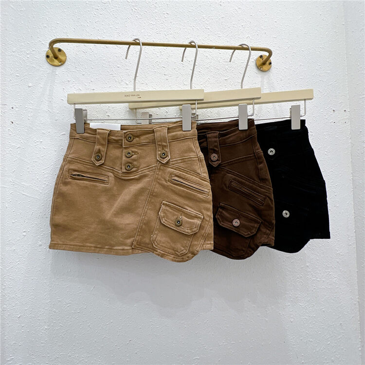 New in autumn! [Xiaoyanjia] High waist irregular design culottes 391# XYJ