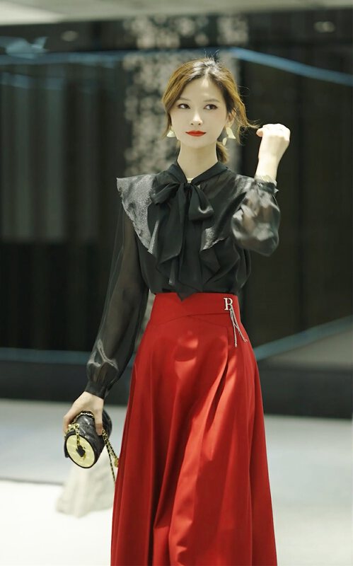Autumn is new! [Aite. Samari] Casual basic all-match pin skirt (pin not removable) 6505# JJ