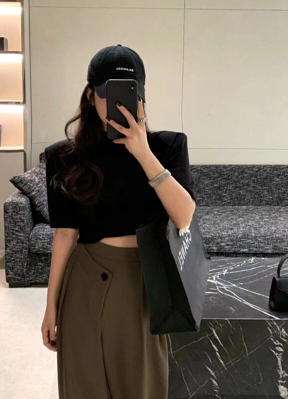 Autumn is new! [3.THREE POINT] Stand collar short-sleeved all-match bottoming shirt 6127# ZXL