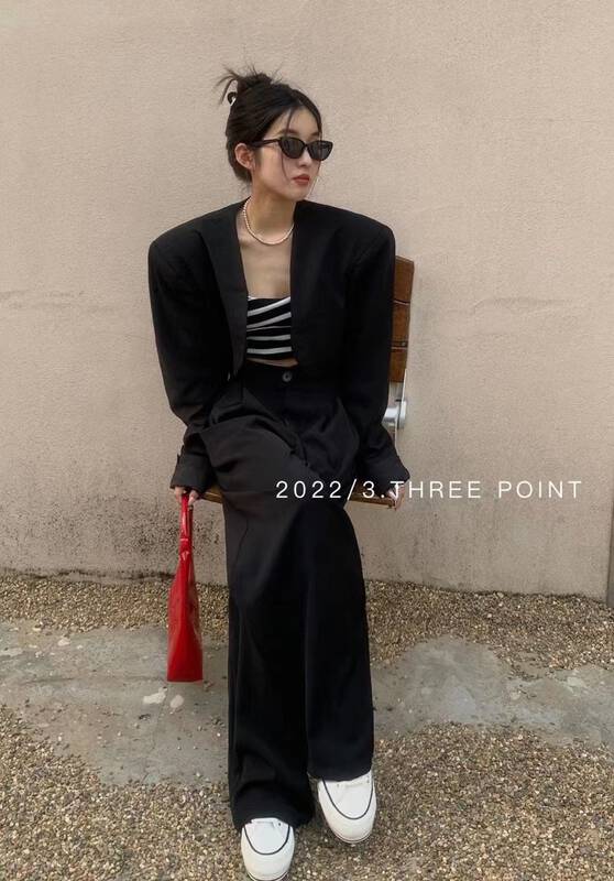 New in early autumn! [3.THREE POINT] Temperament bandage niche suit 6025# ZXL
