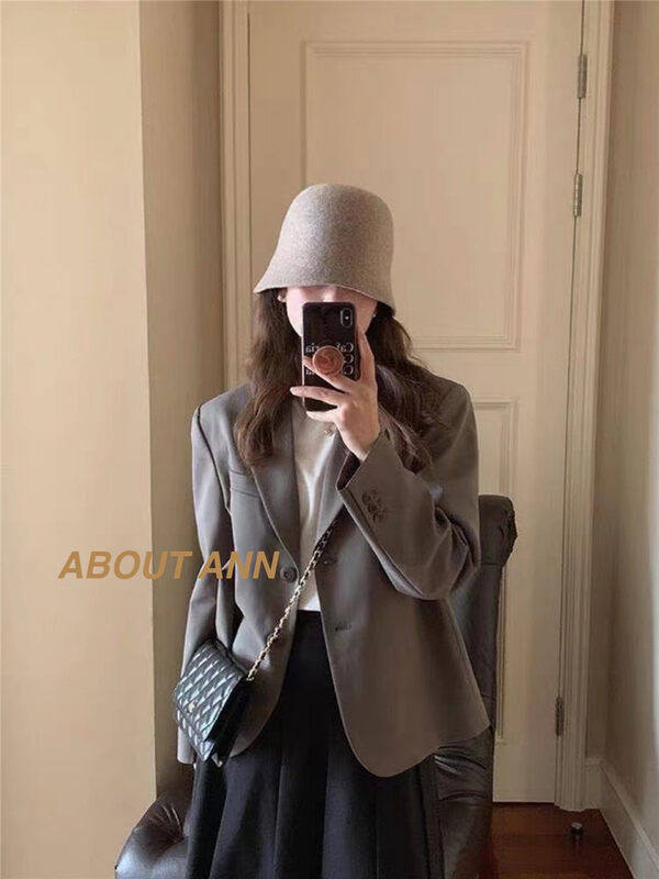 Autumn is new!【ABOUT ANN】Neat temperament all-match suit 2076# ZJY