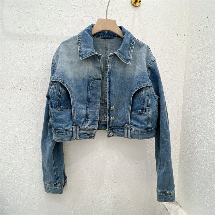 New in autumn! [Xiaoyanjia] Casual basic all-match denim jacket 790# XYJ