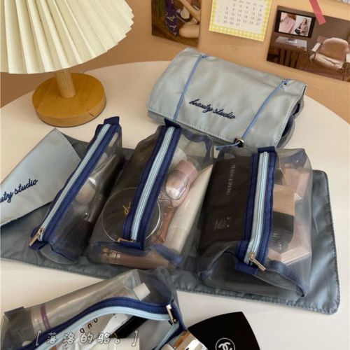 Korean version of cosmetic bag portable large-capacity wash bag can be split cosmetic bag bedroom cosmetic storage bag