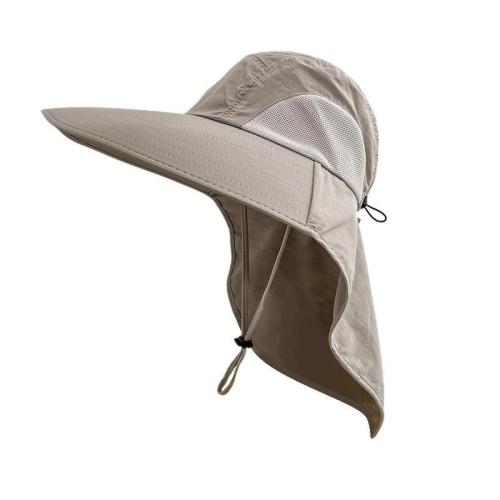 Anti-ultraviolet hat summer outdoor sun hat men and women sun hat big brim sun hat cover face neck protection fishing hat