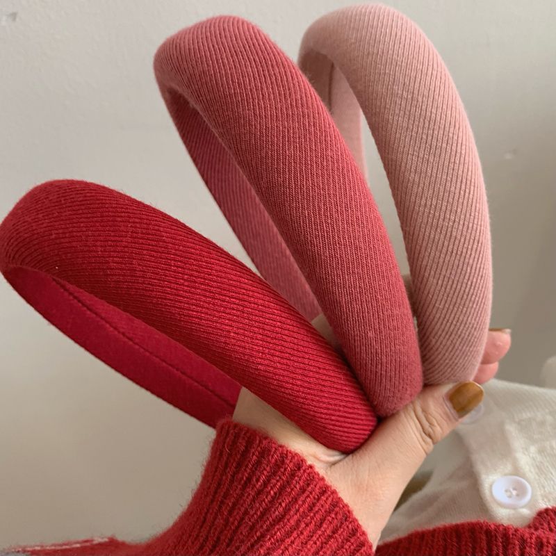 Pink series headband ~ sponge high cranial top heightened headband Korean net red 2022 new style to go out and press hair
