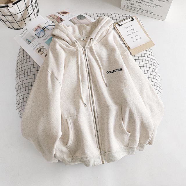 Cotton thin sweater women's trendy ins jacket Korean version loose long-sleeved top student 2022 spring and summer women's hooded women