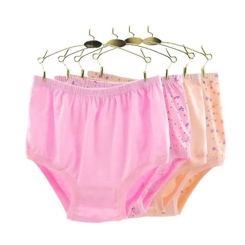 Mom underwear female Xinjiang cotton middle-aged and elderly high waist briefs loose large size cotton elderly underwear ladies