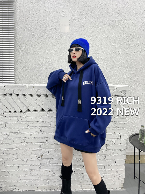 New in autumn!【9319】Fashionable Korean version all-match super soft hoodie sweater 62001# L