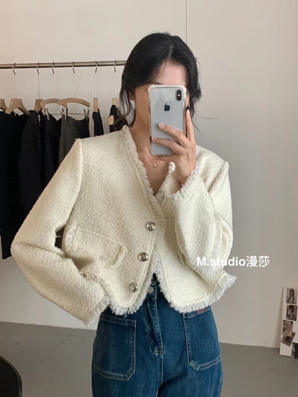 [MSTUDIO] V neck short coat t399 # HBX