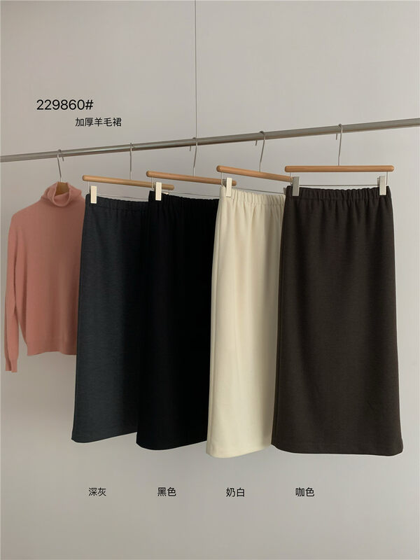 Autumn is new! [WANNA] Korean version of the pure temperament skirt 229860# ZXL