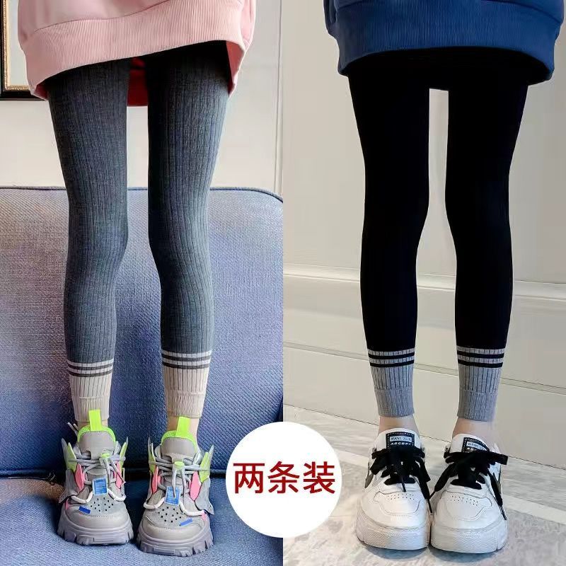 Plus velvet / no velvet girls' spring and autumn leggings