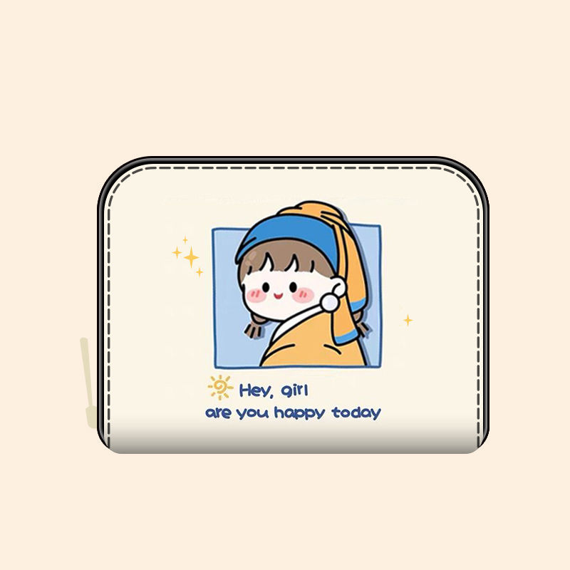 Card bag female small multi-card large capacity anti-demagnetization anti-theft brush han ins driving license lovely one change bag
