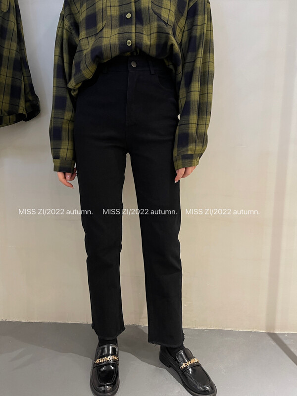 [MISS ZI] Autumn casual all-match solid color slimming pencil pants casual pants 3360# CQW