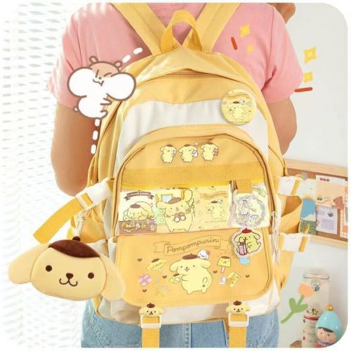 Kulomi joint school bag Yugui dog backpack net red niche primary and secondary school students girl large capacity jk pain bag
