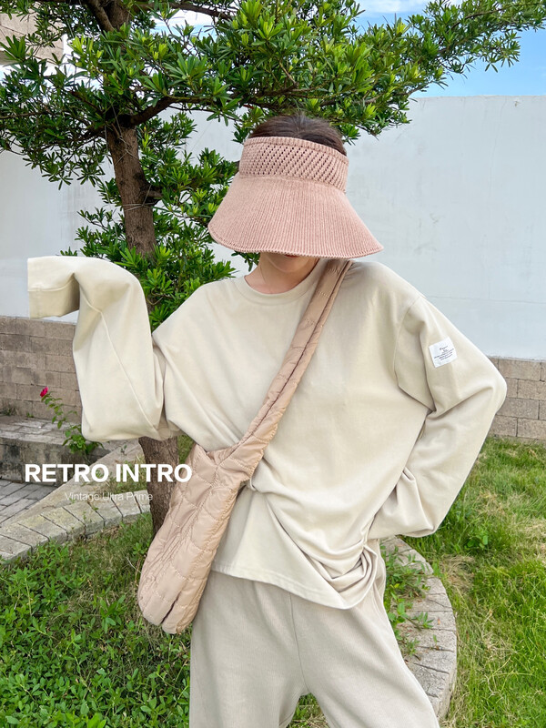[RIN] Loose and casual all-match commuter long-sleeved T-shirt R21638