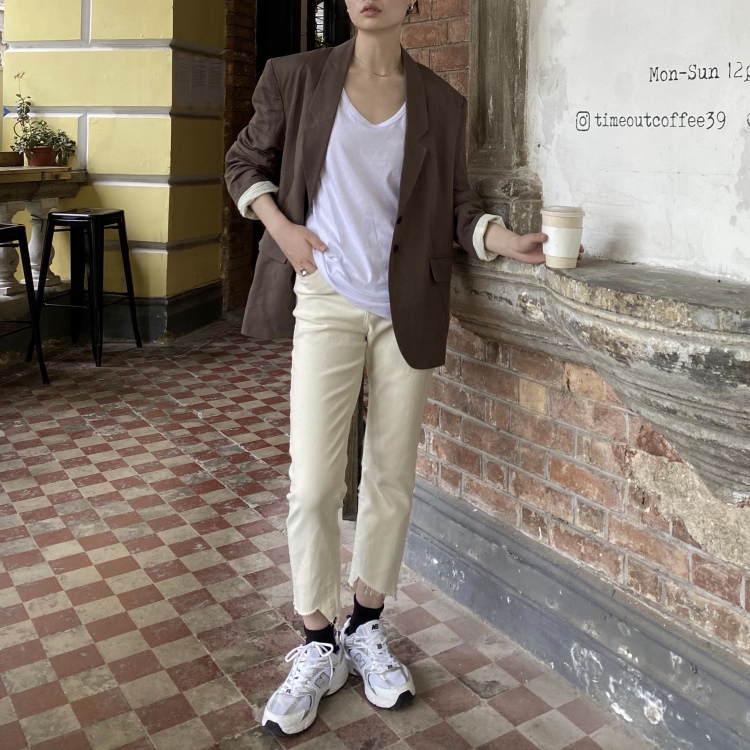 【CLEAN SPACE】Korean casual slim fit jeans 20062# CSX