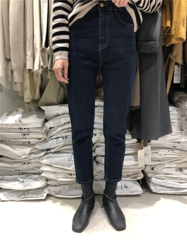 【T.G】Art Fan Versatile Straight Jeans 12753# CSX