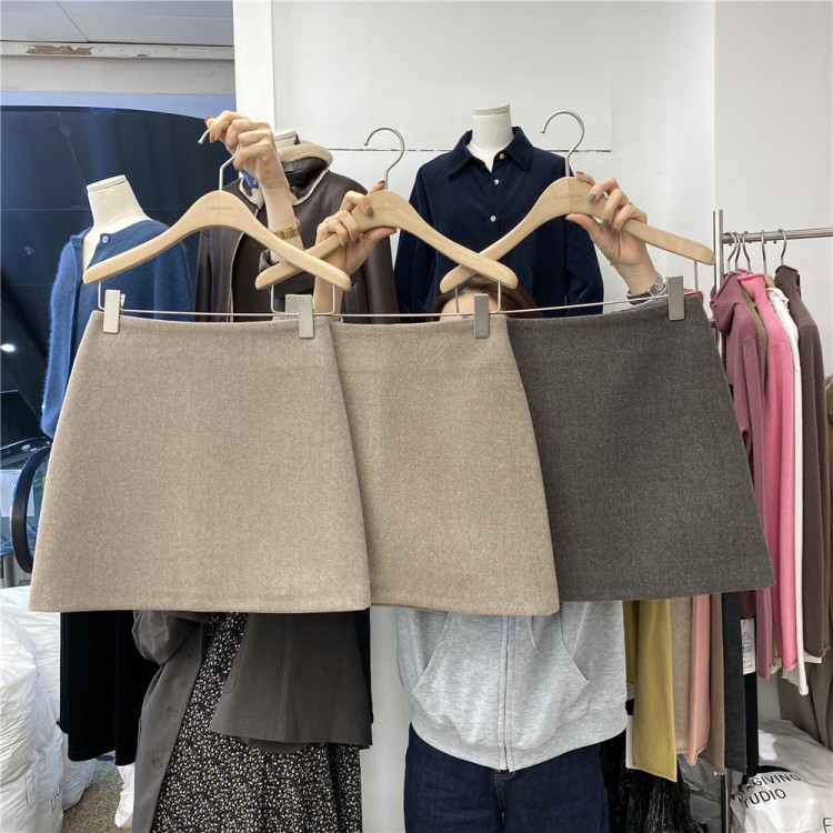 New in early winter!【T.G】Neat version all-match A-line age-reducing skirt 12993# CSX