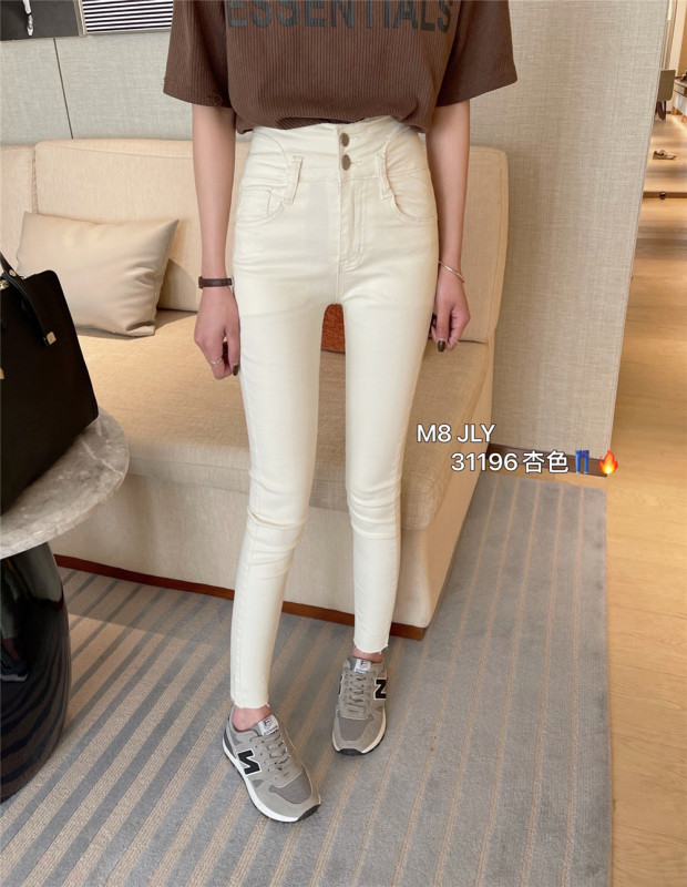 Original price 33.84! Early spring new style! [M8 denim] high waist elastic skinny jeans 31196# LSL