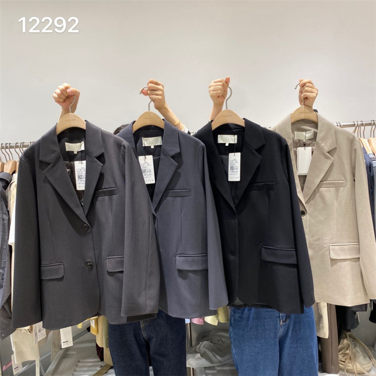 【T.G】Temperament goddess fan simple and versatile suit 12292# CSX
