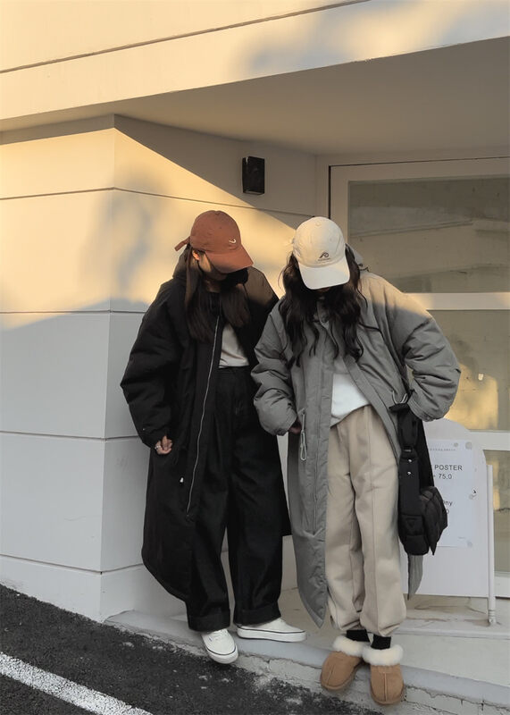 【SANBARA】Korean Style Hooded Loose Plush Coat S8368# LSW