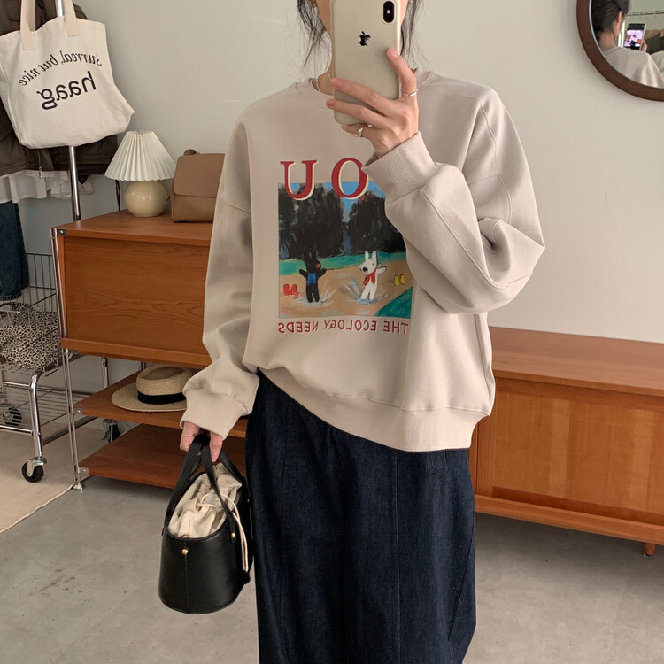 【Y.JIA Yijia】Korean casual simple commuter all-match sweater YS1-2353# FHX