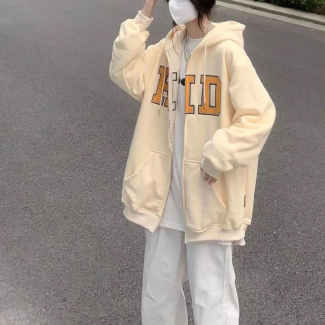 Coat schoolgirl loose ins Korean version of the tide brand 2022 spring and autumn outer wear thin cardigan sweater ins top tide