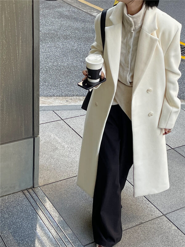 【SOUL】Big brand simple temperament double-breasted warm down jacket (including 90% white duck down) 2908# CLS