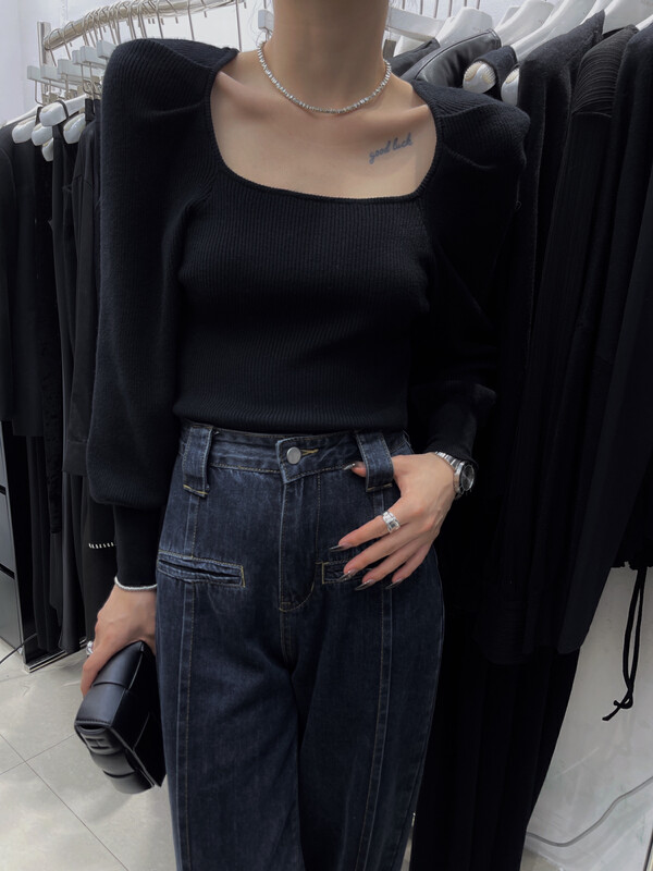 [HEPBURN Hepburn] Bubble Raglan Sleeve Sweater A27