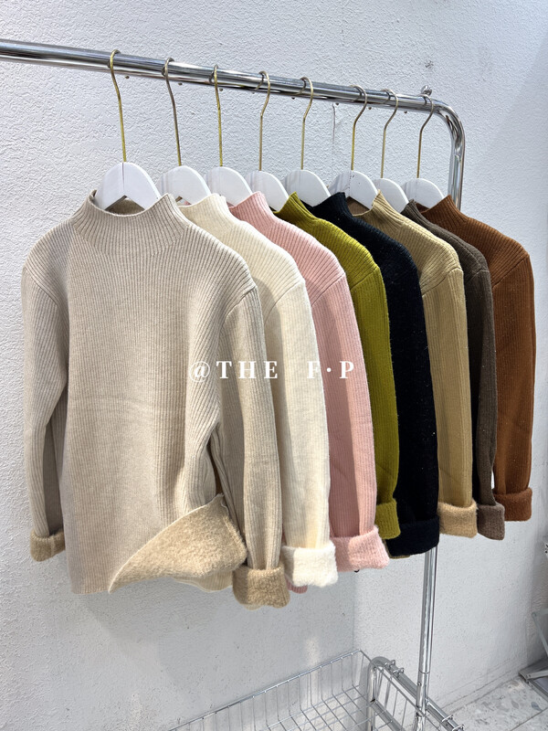 【F·P】Half turtleneck thick pullover all-match warm sweater 0928# HBX